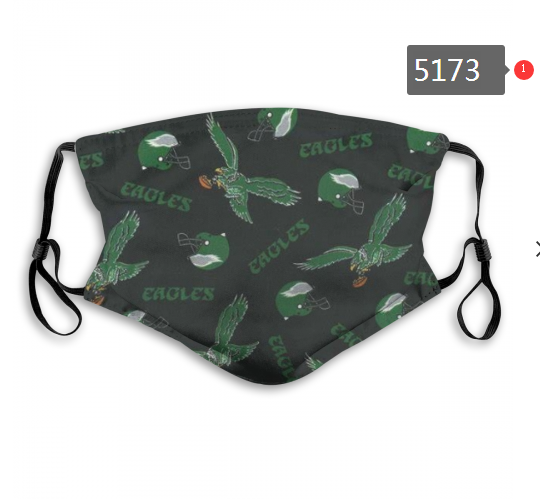 2020 NFL Philadelphia Eagles Dust mask with filter->nfl dust mask->Sports Accessory